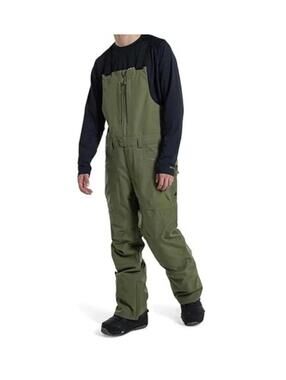 $279 Burton Reserve Snow Bibs Men's XL Forest Moss Waterproof